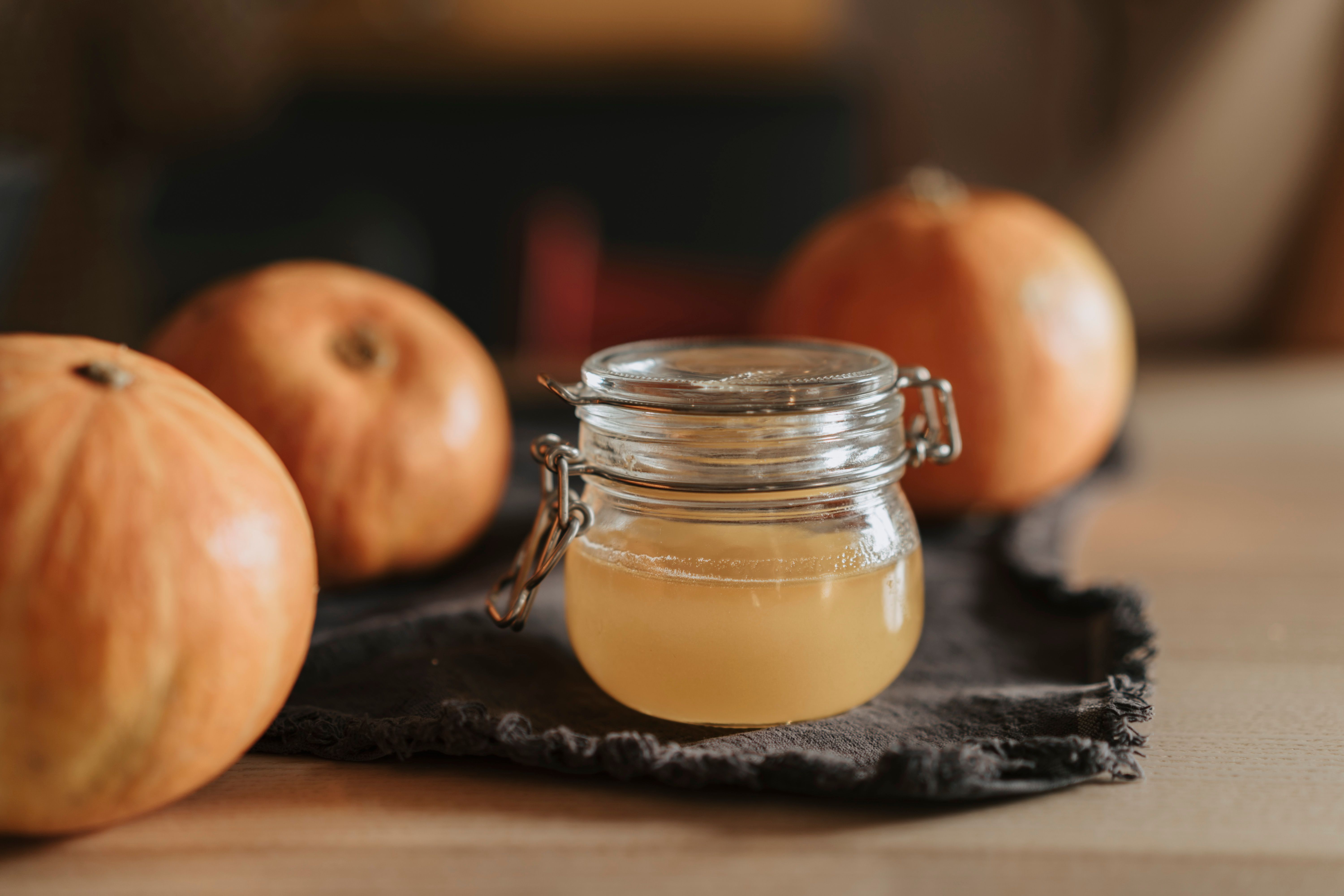 Bocal de vinaigre de cidre, base du cidre de feu